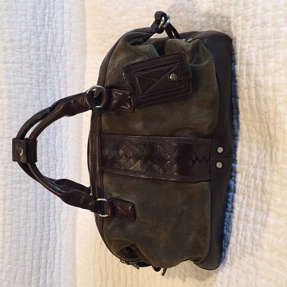 Cole Hann Suede Dome Satchel - Picture 1 of 5